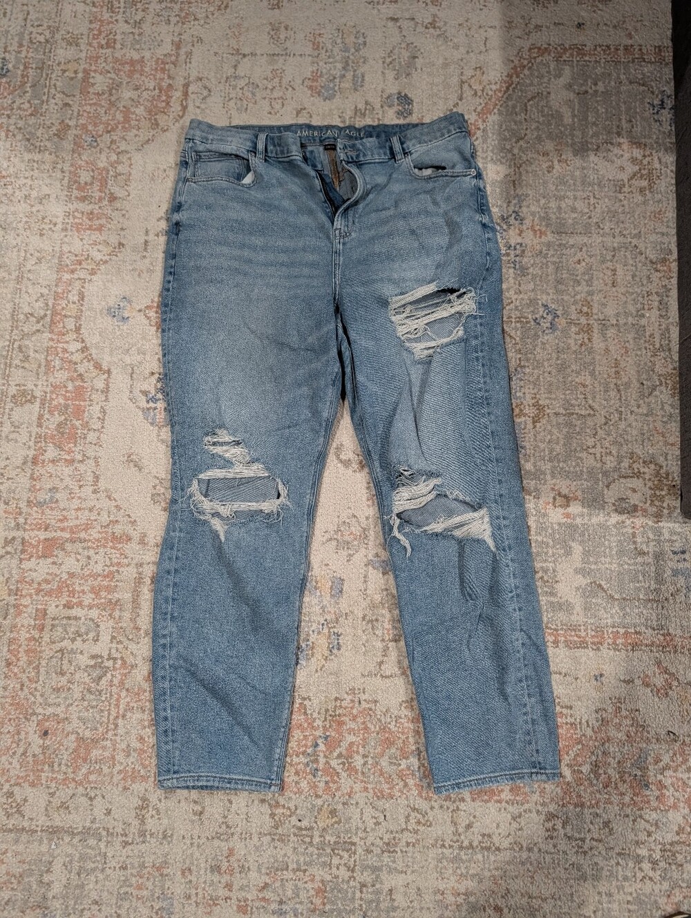American Eagle Next Level Stretch Super High Rise Artist Flare Jeans 18L Long